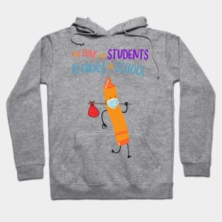 The Day The Students Returned To School Crayon Orange Funny Shirt Hoodie